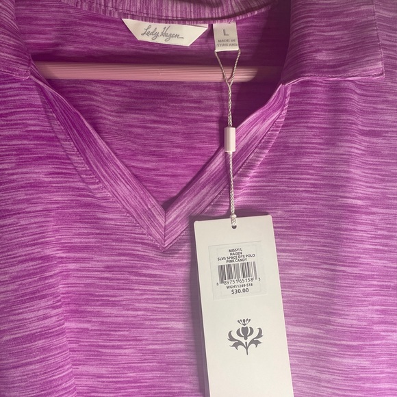 Lady Hagen Violet Polo Shirt Size Large - Picture 3 of 7